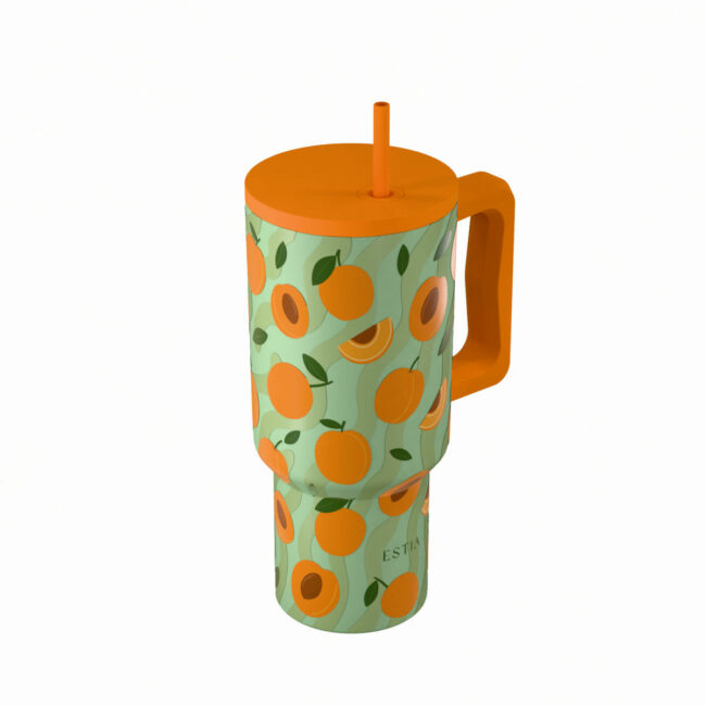 Alternative view of ESTIA ΘΕΡΜΟΣ STRAW TUMBLER XL SAVE THE AEGEAN 900ml PEACH GARDEN